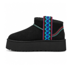 UGG Classic Ultra Mini Platform Braid (Black)
