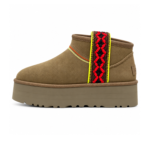 UGG Classic Ultra Mini Platform Braid (Brown)