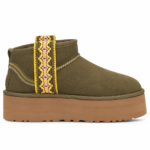 UGG Classic Ultra Mini Platform Braid (Olive) - Image 2