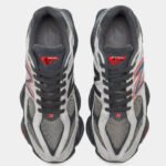 New Balance 9060 JD Sports Exclusive (Grey, Black & Red) - Image 3